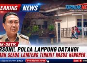 Detik-detik Personil Polda Lampung Datangi Rumah Sekda Lamteng Terkait Kasus Honorer Fiktif