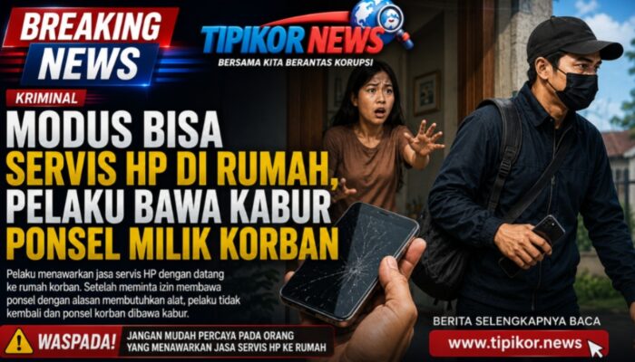 Modus Bisa Servis HP di Rumah, Pelaku Bawa Kabur Ponsel Milik Korban