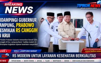 Didampingi Gubernur Lampung, Prabowo Resmikan RS Canggih di Krui