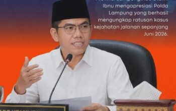 DPRD Lampung Dorong Raperda Keamanan Pengguna Jalan, Apresiasi Keberhasilan Polda Ungkap 212 Pelaku Kejahatan Jalanan
